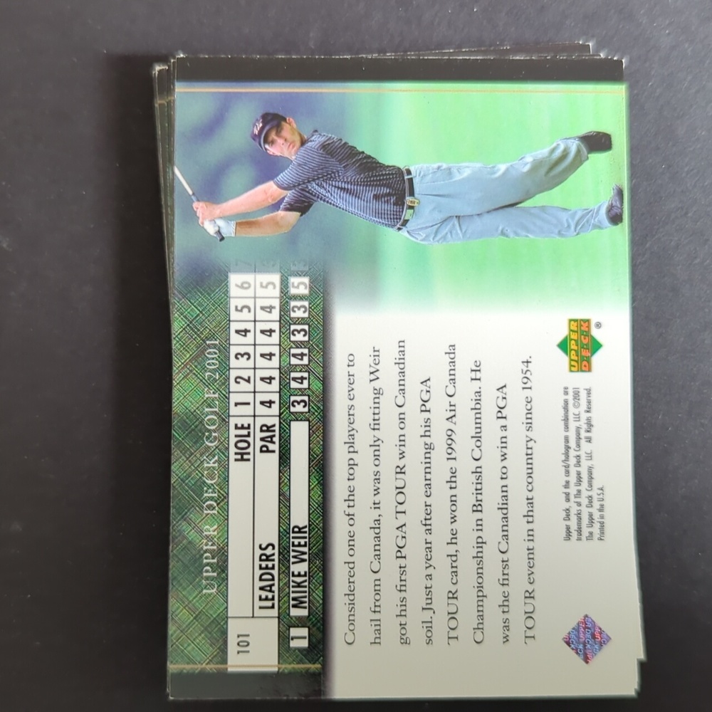 Large lot 2001 Upper Deck golf cards Tiger Woods Tiger Tales Victory Mar - Picture 16 of 16
